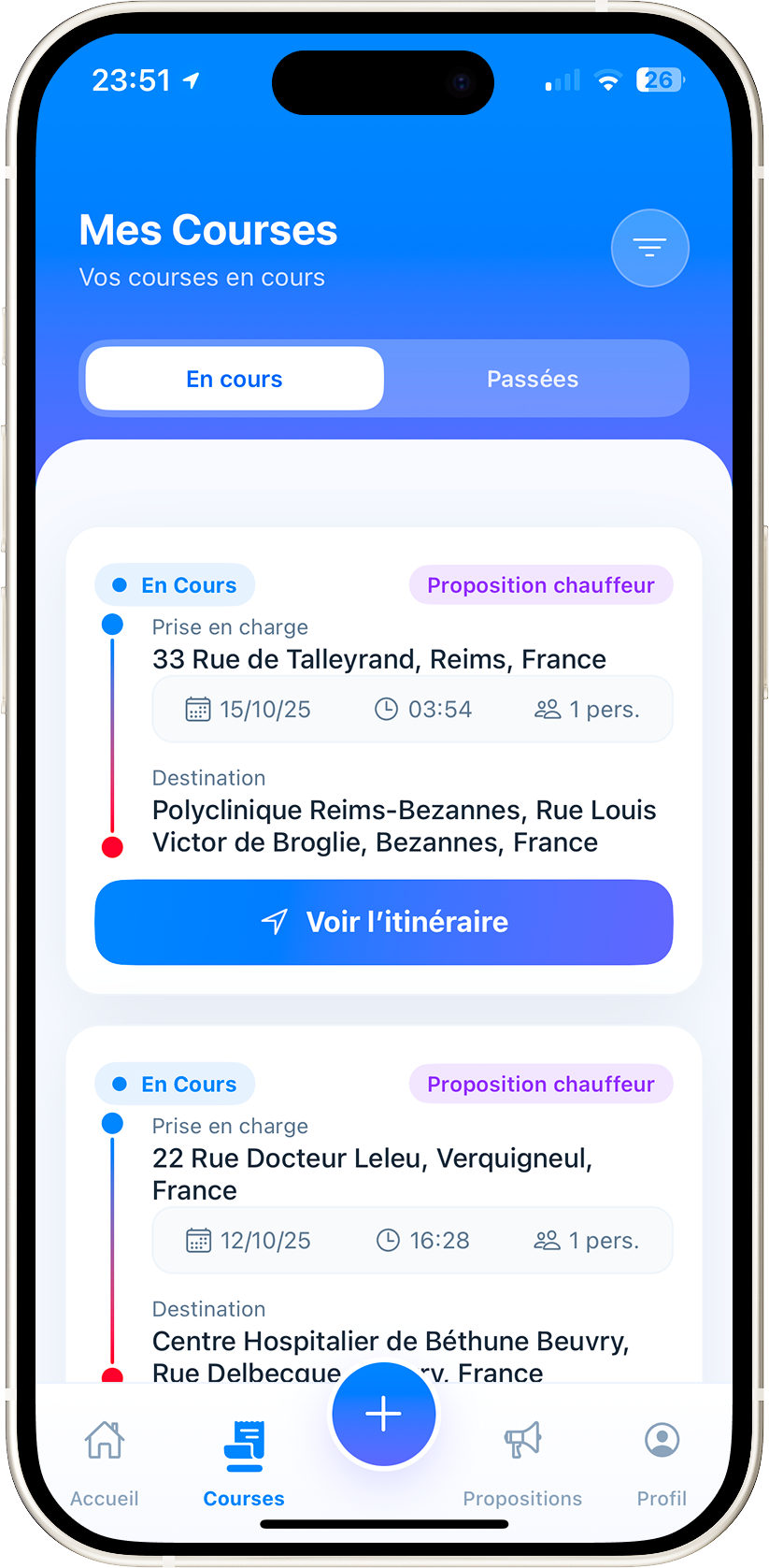 Aperçu de l'app MedicalConnect